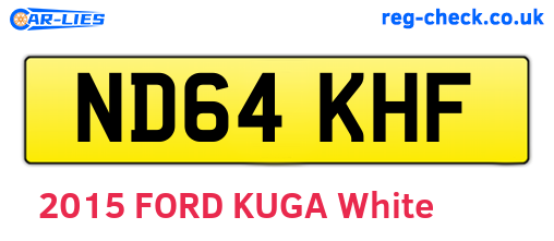 ND64KHF are the vehicle registration plates.