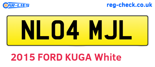 NL04MJL are the vehicle registration plates.