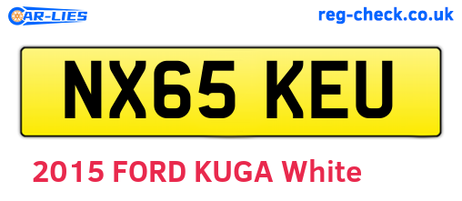 NX65KEU are the vehicle registration plates.