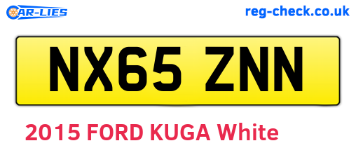 NX65ZNN are the vehicle registration plates.