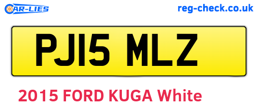 PJ15MLZ are the vehicle registration plates.
