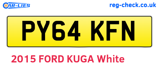 PY64KFN are the vehicle registration plates.