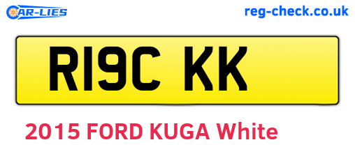 R19CKK are the vehicle registration plates.