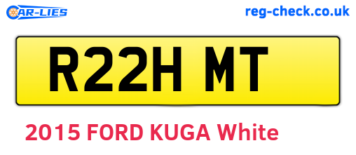 R22HMT are the vehicle registration plates.