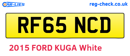 RF65NCD are the vehicle registration plates.