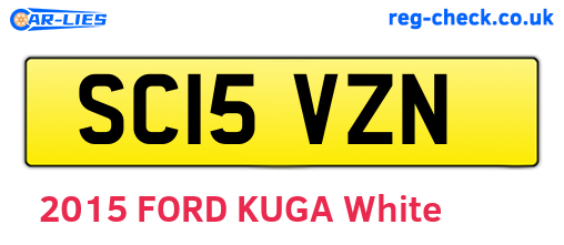 SC15VZN are the vehicle registration plates.