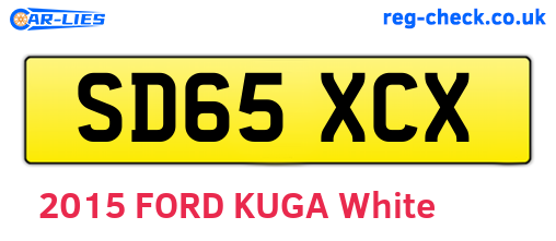 SD65XCX are the vehicle registration plates.