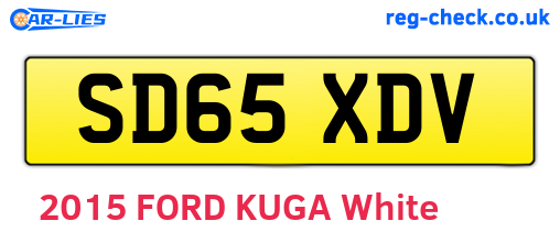 SD65XDV are the vehicle registration plates.