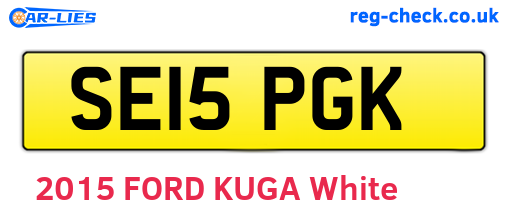 SE15PGK are the vehicle registration plates.
