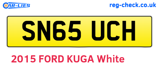 SN65UCH are the vehicle registration plates.