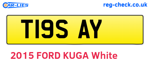 T19SAY are the vehicle registration plates.
