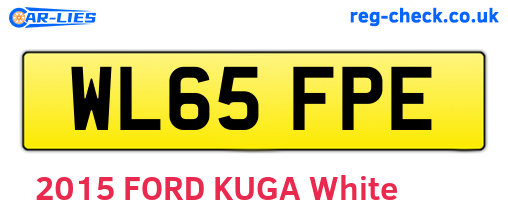 WL65FPE are the vehicle registration plates.