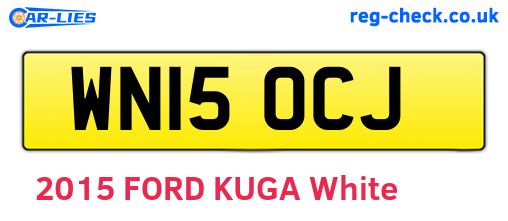 WN15OCJ are the vehicle registration plates.