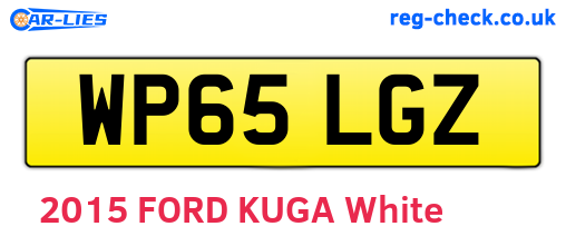 WP65LGZ are the vehicle registration plates.