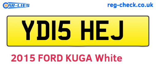 YD15HEJ are the vehicle registration plates.