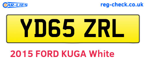 YD65ZRL are the vehicle registration plates.