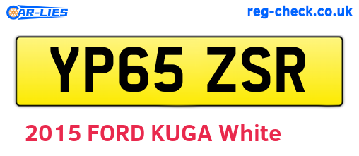 YP65ZSR are the vehicle registration plates.