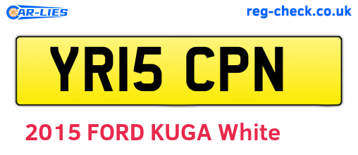 YR15CPN are the vehicle registration plates.
