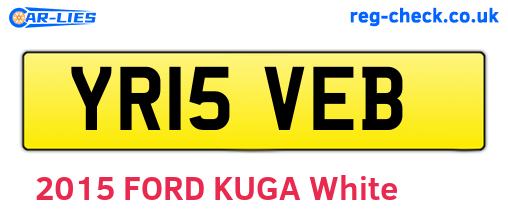 YR15VEB are the vehicle registration plates.