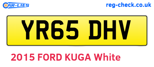 YR65DHV are the vehicle registration plates.