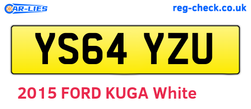 YS64YZU are the vehicle registration plates.