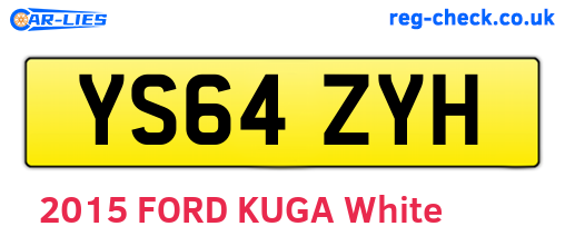 YS64ZYH are the vehicle registration plates.