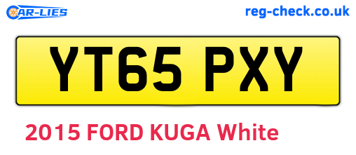 YT65PXY are the vehicle registration plates.
