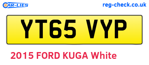 YT65VYP are the vehicle registration plates.
