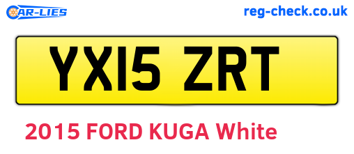 YX15ZRT are the vehicle registration plates.