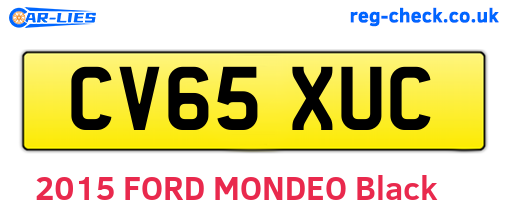 CV65XUC are the vehicle registration plates.