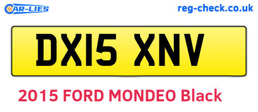 DX15XNV are the vehicle registration plates.