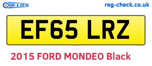 EF65LRZ are the vehicle registration plates.