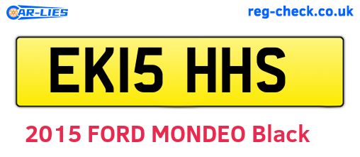 EK15HHS are the vehicle registration plates.