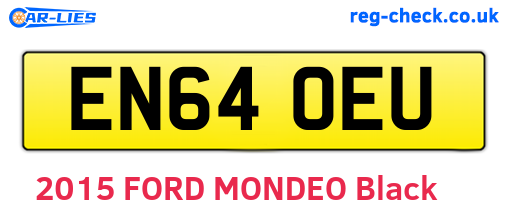 EN64OEU are the vehicle registration plates.
