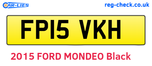 FP15VKH are the vehicle registration plates.