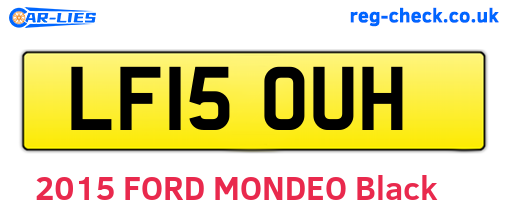 LF15OUH are the vehicle registration plates.