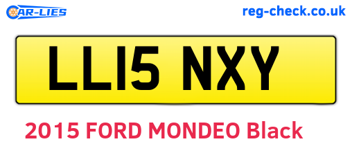LL15NXY are the vehicle registration plates.