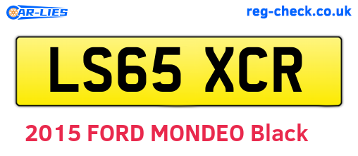 LS65XCR are the vehicle registration plates.