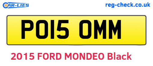 PO15OMM are the vehicle registration plates.