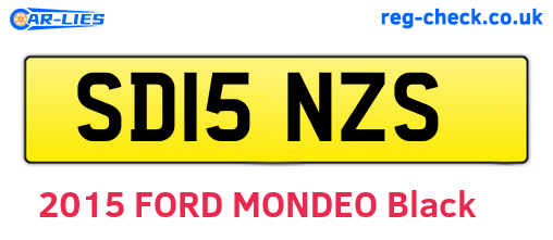 SD15NZS are the vehicle registration plates.