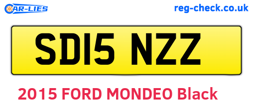 SD15NZZ are the vehicle registration plates.