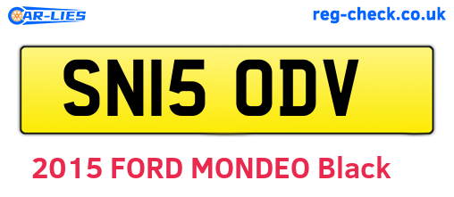 SN15ODV are the vehicle registration plates.