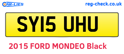 SY15UHU are the vehicle registration plates.