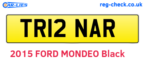 TR12NAR are the vehicle registration plates.