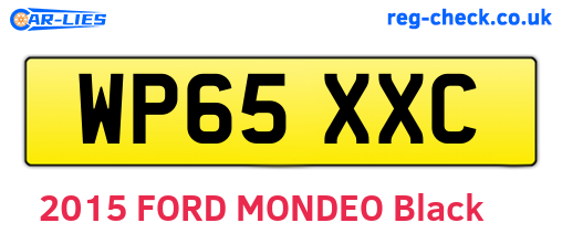 WP65XXC are the vehicle registration plates.