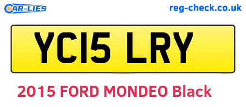YC15LRY are the vehicle registration plates.