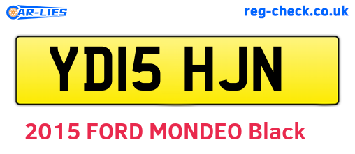 YD15HJN are the vehicle registration plates.