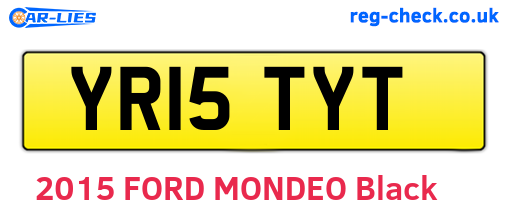 YR15TYT are the vehicle registration plates.