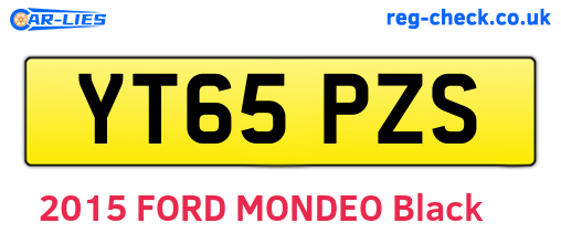 YT65PZS are the vehicle registration plates.