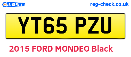 YT65PZU are the vehicle registration plates.